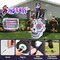 6.7 FT Halloween Inflatable Black Cat on Sugar Skull Decorations